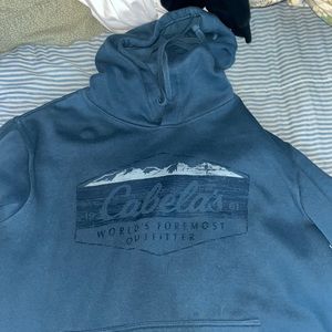 Blue Cabelas sweatshirt